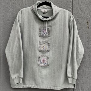 Vintage East West Pullover Light Green Large